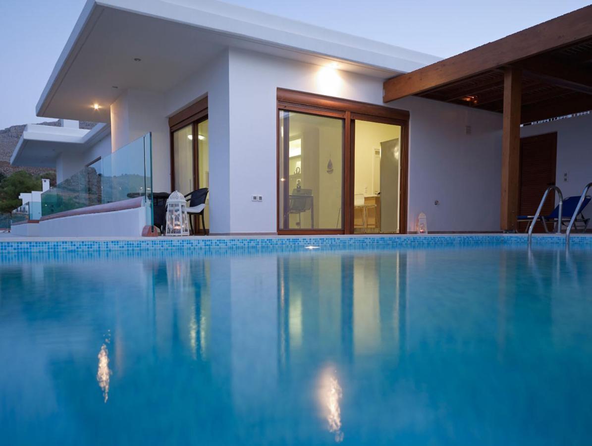 Luxury Villa Verna Líndos Buitenkant foto
