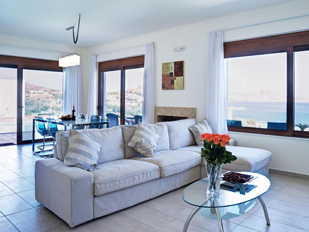 Luxury Villa Verna Líndos Buitenkant foto